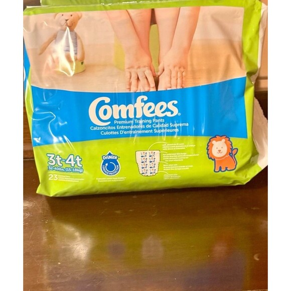 3t-4t Comfees pull ups (23 diapers per pack) 6 Packs 138 - Picture 2 of 3